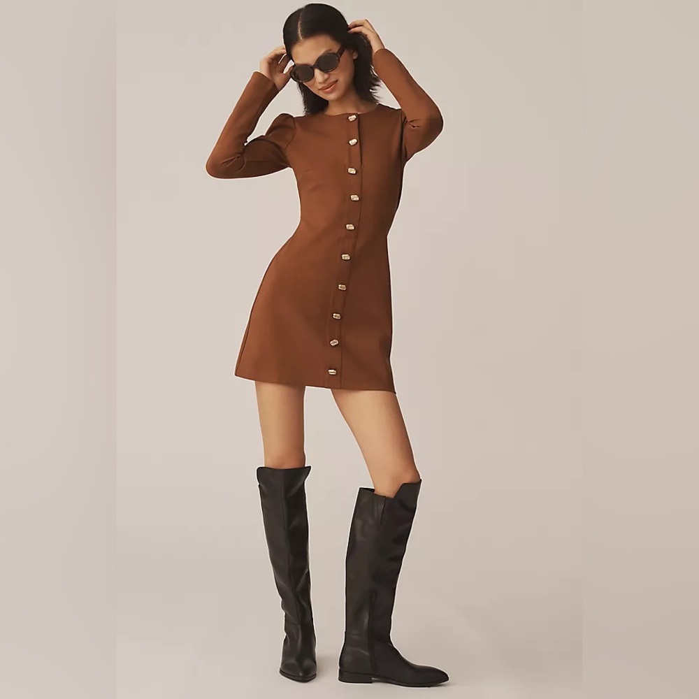Anthropologie Reformation Micah Knit Mini Dress - Picture 2 of 6